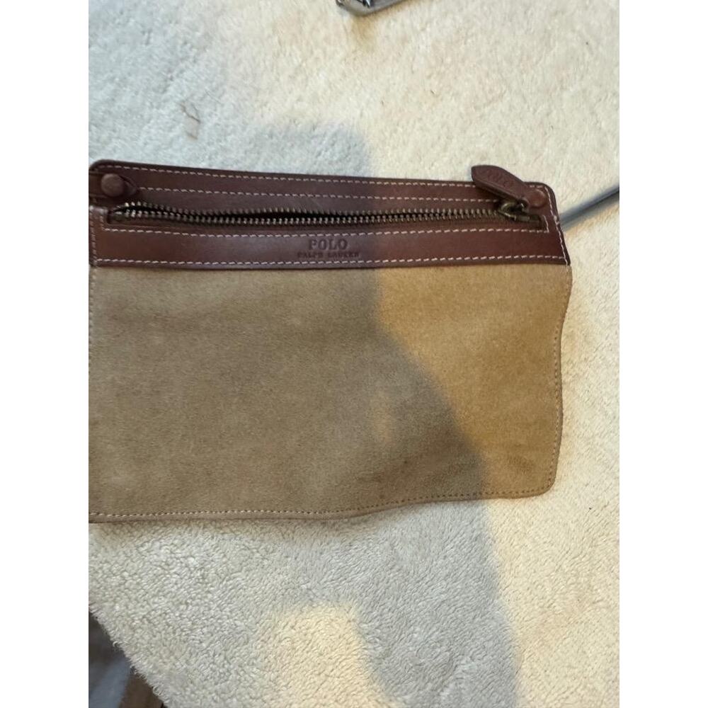 VINTAGE Ralph Lauren BROWN Leather Bag Purse Basketweave Tote Bag Leather (210 - Picture 13 of 13